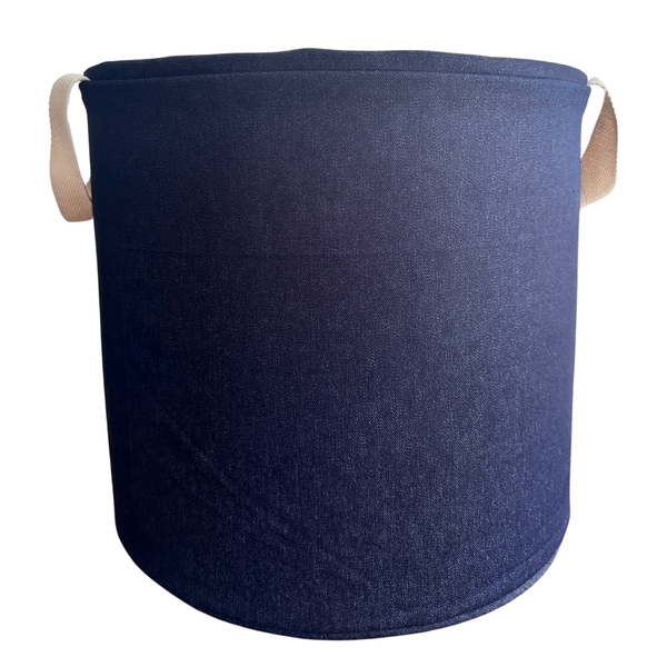 Cesto Organizador Balaio Jeans Araçari Para Mantas