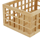 Cesto Organizador Bambu Bege 11,5x17,5x26,5 cm Oikos