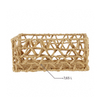 Cesto Organizador Metal e Papel Bege 13,5x21,5x31,5 cm Papiro YOI