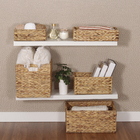 Cesto Organizador Fibra Bege 15,5x23x33,5 cm Orgara YOI