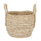 Cesto Organizador Palha Bege 22x29x29 cm Superiore Mek