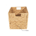 Cesto Organizador Fibra Bege 25,5x25,5x25,5 cm Orgara YOI