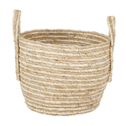 Cesto Organizador Palha Bege 27x33x33 cm Superiore Mek