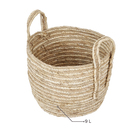 Cesto Organizador Palha Bege 27x33x33 cm Superiore Mek