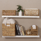 Cesto Organizador Fibra Bege 30,5x30,5x30,5 cm Orgara YOI