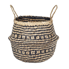 Cesto Organizador Palha Bege 38x30x30 cm Seagrass Imperial Mek