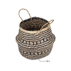 Cesto Organizador Palha Bege 38x30x30 cm Seagrass Imperial Mek