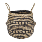 Cesto Organizador Palha Bege 40x35x35 cm Seagrass Imperial Mek