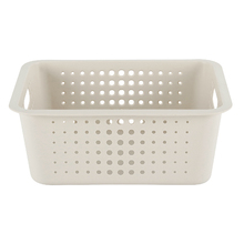Cesto Organizador Bege Plástico 16,5x31x41cm OU