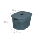 Cesto Organizador C//tampa Mediterrâneo 17l Astra Co17t*mdt