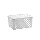 Cesto Organizador Com Tampa Rattan M Paramount