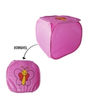 Cesto Organizador De Brinquedo Roupa Suja Dobrável Borboleta