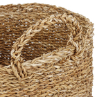 Cesto Organizador de Fibra com Alça 45x45cm Orgânico Preto YOI