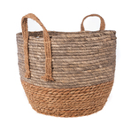 Cesto Organizador De Fibras Naturais Amalfi Ocean 29x23 Yoi