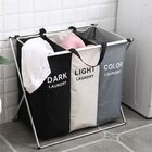 Cesto Organizador De Roupas Sujas Com 3 Divisórias Dobrável