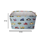 Cesto Organizador Dobrável  Retangular Sustentação Carrinhos