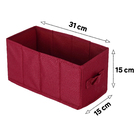 Cesto Organizador Dobrável TNT 15x15x31cm Cabaret KUB Spaceo