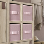 Cesto Organizador Dobrável TNT Rosa 15x31x15cm Spaceo