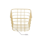 Cesto Organizador Metal Dourado 13x17,2x25 cm Sensea