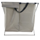 Cesto Organizador Duplo Dobravel Portatil Roupa Suja Impermea