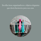 Cesto Organizador Em Metal 25 Cm Branco Metalla Yoi