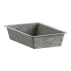 Cesto Organizador Feltro Cinza EVO'M 5x15x23,5cm Spaceo