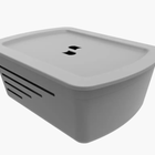 Cesto Organizador Grande C/tampa Cinza