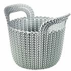 Cesto Organizador Knit Trançado Redondo 3l Curver Cinza
