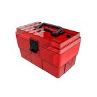 Cesto Organizador Maleta Vermelha Translúcido/ Preto Crippa