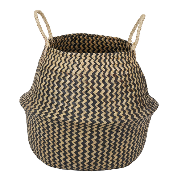 Cesto Organizador Seagrass Marrom 33x40x33 cm Oikos