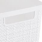 Cesto Organizador Médio Branco 13,2x11,5x27,7cm 3,7L Juta Nitron