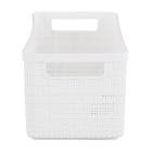 Cesto Organizador Médio Branco 13,2x11,5x27,7cm 3,7L Juta Nitron
