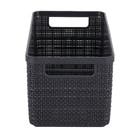 Cesto Organizador Médio Preto 13,2x11,5x27,7cm 3,7L Juta Nitron