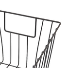 Cesto Organizador Metal Preto 40x24x17cm Dandy Arthi