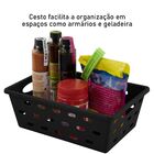Cesto Organizador Multiuso Pequeno 21x14cm - Preto