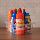 Cesto Organizador Multiuso Transparente 12 Peças 29x20,5cm Ex