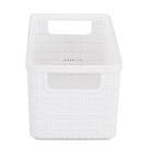 Cesto Organizador Pequeno Branco 9,9x8,7x20,8cm 1,5L Juta Nitron