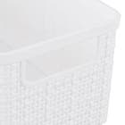 Cesto Organizador Pequeno Branco 9,9x8,7x20,8cm 1,5L Juta Nitron