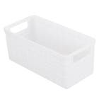 Cesto Organizador Pequeno Branco 9,9x8,7x20,8cm 1,5L Juta Nitron