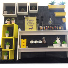 Cesto Organizador Plástico Amarelo 0,5L 6x9x13,5 Spaceo