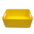 Cesto Organizador Plástico Amarelo 0,5L 6x9x13,5 Spaceo