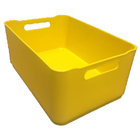 Cesto Organizador Plástico Amarelo 0,5L 6x9x13,5 Spaceo