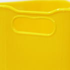 Cesto Organizador Plástico Amarelo 6x9x13,5cm 0,5L Spaceo