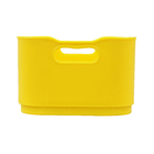 Cesto Organizador Plástico Amarelo 6x9x13,5cm 0,5L Spaceo