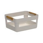 Cesto Organizador Plástico Bege LUME 14 litrosL 28,5x35,5x17cmcm OU