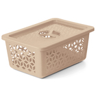 Cesto Organizador Plástico Capuccino 5L 13,1x30,8x22cm Uz Utilidades