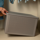Cesto Organizador Plástico Chumbo Flow 32L 26x35x43cm OU