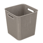 Cesto Organizador Plstico Ratan Cinza 165L 285x285x52cm So Bernardo