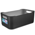 Cesto Organizador Plástico Fumê 12x18,5x30,5cm Organizadores Coza