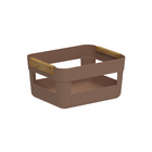 Cesto Organizador Plástico Marrom LUME 7,5 litrosL 22,5x28,5x14,5cmcm OU